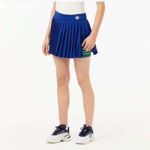 Lacoste x Roland Garros Women's Edition Stretch Tennis Skirt - Navy Blue / Green